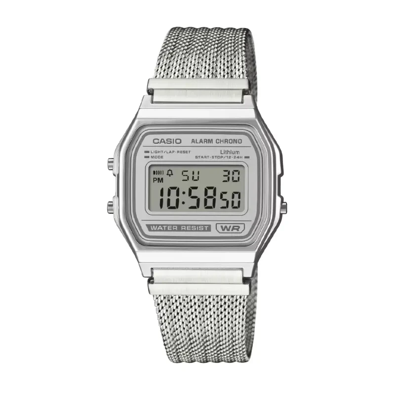 Casio Classic Vintage Digital Dial Mesh Men's Watch- A158WEM-7
